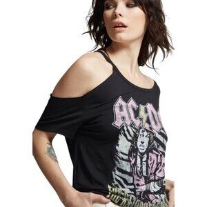 AC/DC The Razors Edge Tour 1990 Tie-Dye T-Shirt XS Recycled Karma Cotton/Polyest